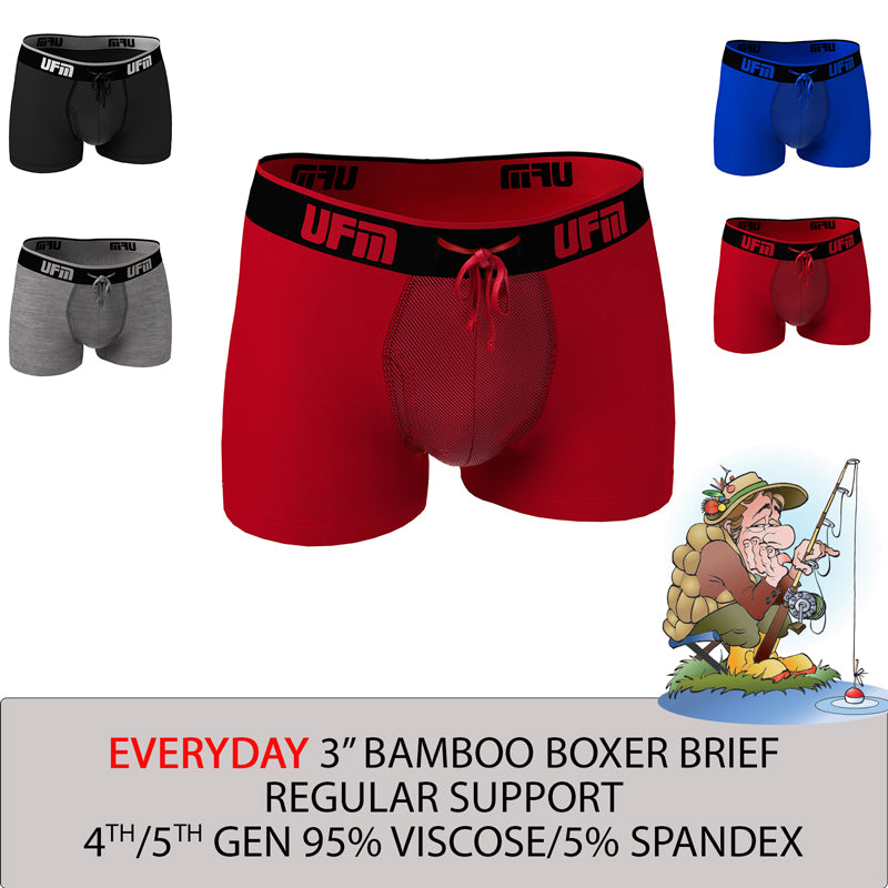 Parent UFM Underwear for Men Everyday Bamboo 3 inch Trunk Multi 800